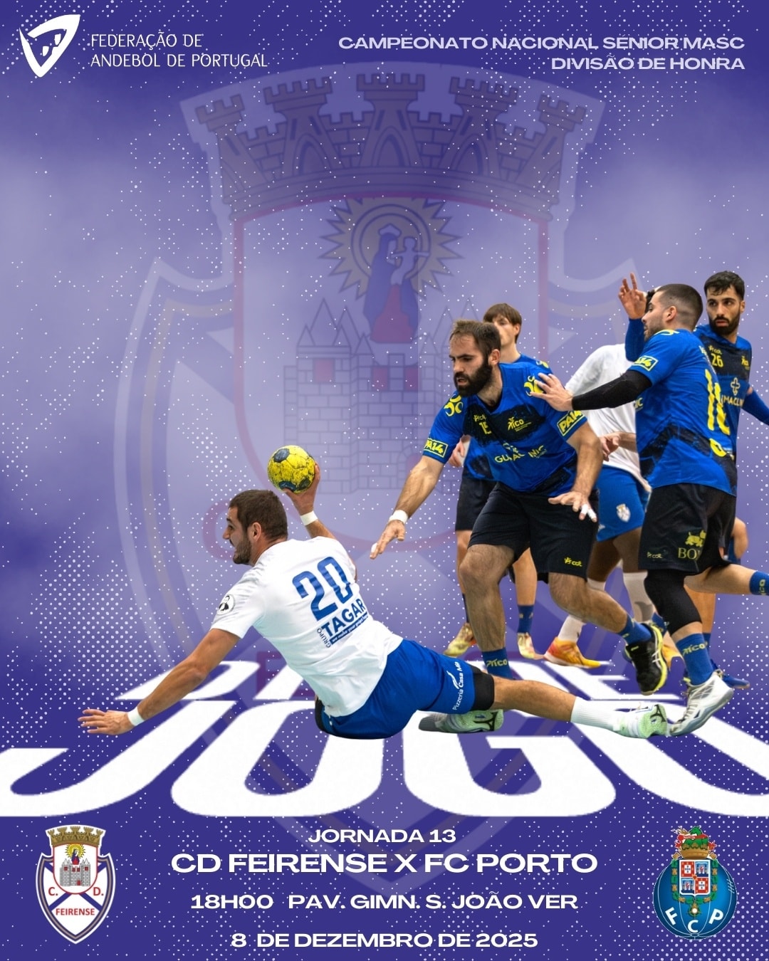 CD Feirense (Andebol): Jogo inflamado acabou em empate